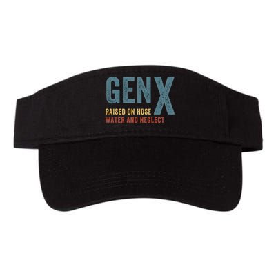 Gen X Raised On Hose Water And Neglect Funny Meme Vintage Generation X Visor