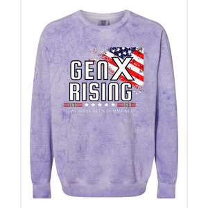 Gen X Rising We Have Been Summoned Colorblast Crewneck Sweatshirt