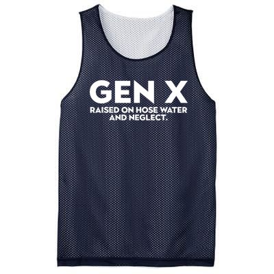 Gen X Raised On Hose Water And Neglect Humor Generation X Mesh Reversible Basketball Jersey Tank