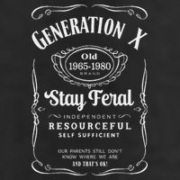 Generation X Stay Feral 7 Panel Mesh Trucker Snapback Hat