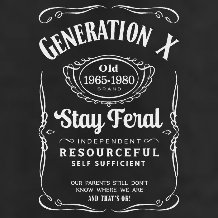 Generation X Stay Feral 7 Panel Mesh Trucker Snapback Hat