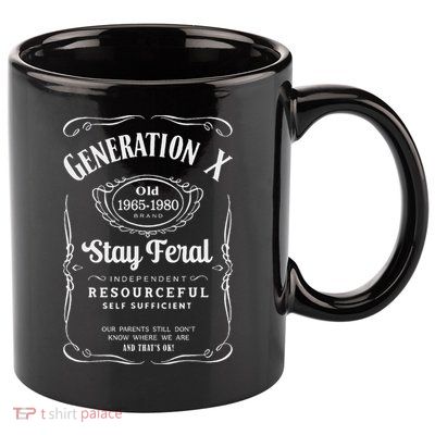 Generation X Stay Feral 11oz C Handle Ceramic Mug