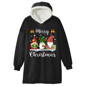 Gnomes Xmas Shirts Merry Christmas Hooded Wearable Blanket