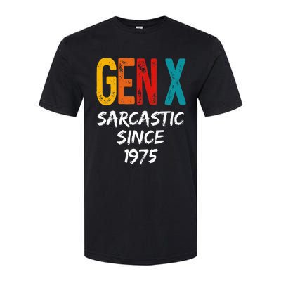 Gen X Sarcastic Since 1975 Est Born In 1975 Birthday Softstyle® CVC T-Shirt