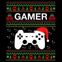 Gamer Xmas Sweater Ugly Gamer Video Game Christmas Great Gift Cooling Performance Long Sleeve Crew