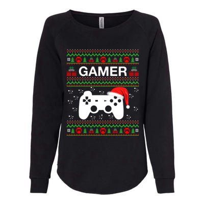 Gamer Xmas Sweater Ugly Gamer Video Game Christmas Great Gift Womens California Wash Sweatshirt