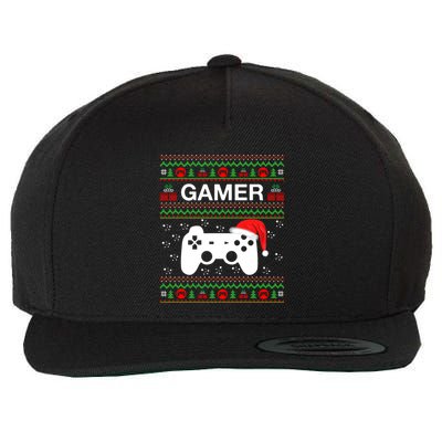 Gamer Xmas Sweater Ugly Gamer Video Game Christmas Great Gift Wool Snapback Cap