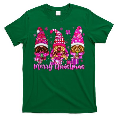 Gnomes Xmas S Pin.K Merry Christmas Gifts T-Shirt