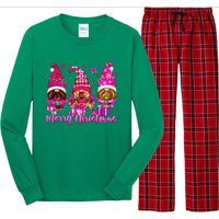 Gnomes Xmas S Pin.K Merry Christmas Gifts Long Sleeve Pajama Set