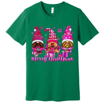 Gnomes Xmas S Pin.K Merry Christmas Gifts Premium T-Shirt