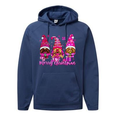 Gnomes Xmas S Pin.K Merry Christmas Gifts Performance Fleece Hoodie