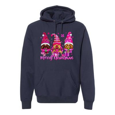 Gnomes Xmas S Pin.K Merry Christmas Gifts Premium Hoodie