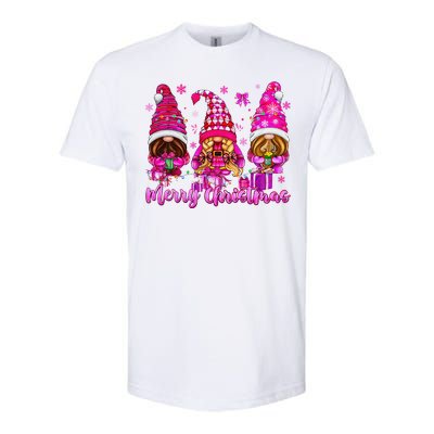 Gnomes Xmas S Pin.K Merry Christmas Gifts Softstyle CVC T-Shirt