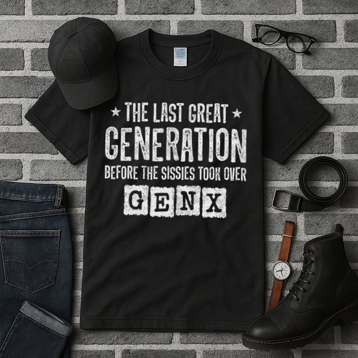 Gen X The Last Great Generation Gen Xer Funny Gen X Tall T-Shirt