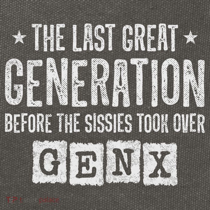 Gen X The Last Great Generation Gen Xer Funny Gen X Cotton Canvas Backpack