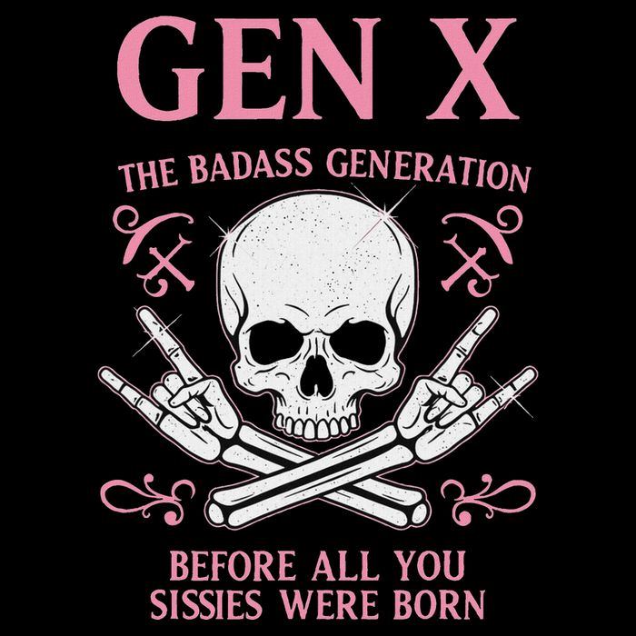 Gen X The Badass Generation Before All You Sissies Were Born Cropped Pullover Crew