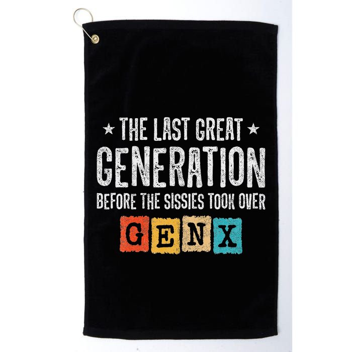Gen X The Last Great Generation Gen Xer Funny Gen X Golf Towel