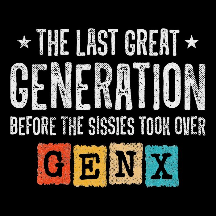 Gen X The Last Great Generation Gen Xer Funny Gen X Cropped Pullover Crew