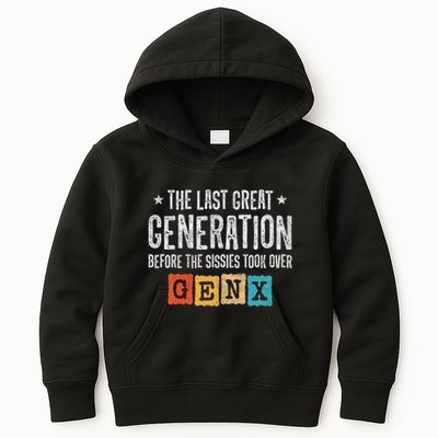 Gen X The Last Great Generation Gen Xer Funny Gen X Kids Hoodie