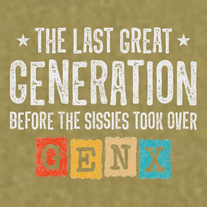 Gen X The Last Great Generation Gen Xer Funny Gen X Garment-Dyed Women's Muscle Tee