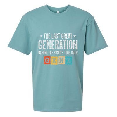 Gen X The Last Great Generation Gen Xer Funny Gen X Sueded Cloud Jersey T-Shirt
