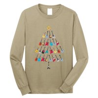 Guitar Xmas Tree Decoration Guitarist Player Merry Christmas Long Sleeve Shirt