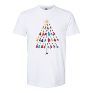 Guitar Xmas Tree Decoration Guitarist Player Merry Christmas Softstyle CVC T-Shirt