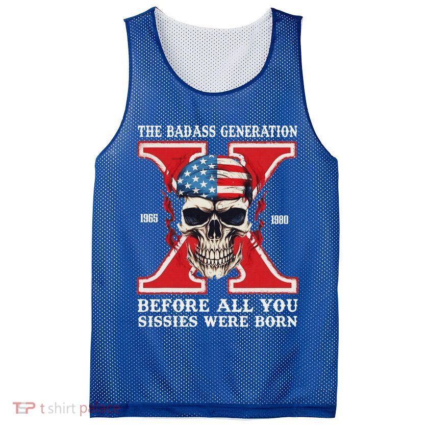 Gen X The Badass Generation Before All You Sissies Were Born Mesh Reversible Basketball Jersey Tank