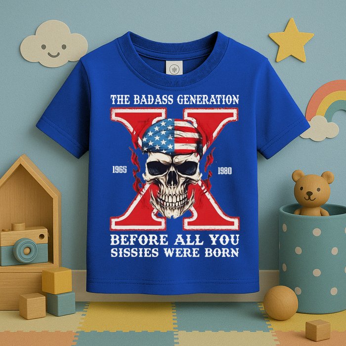 Gen X The Badass Generation Before All You Sissies Were Born Toddler T-Shirt