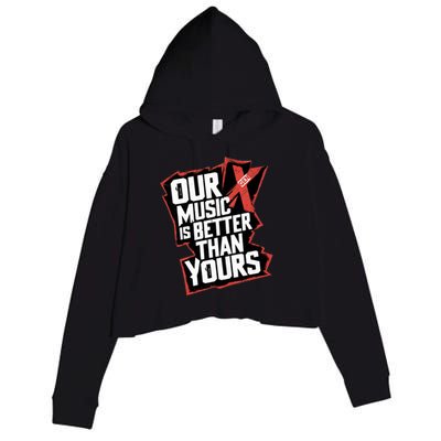 Gen X Vintage Crop Fleece Hoodie