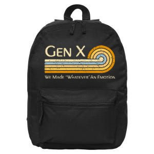 Gen X We Made Whatever An Emotion 1980s 16 in Basic Backpack