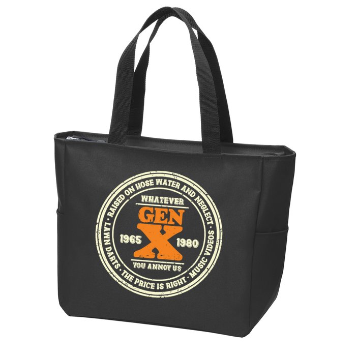 Gen X Whatever You Annoy Us 1965 1980 Zip Tote Bag