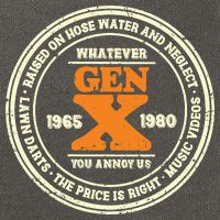 Gen X Whatever You Annoy Us 1965 1980 Cotton Canvas Backpack