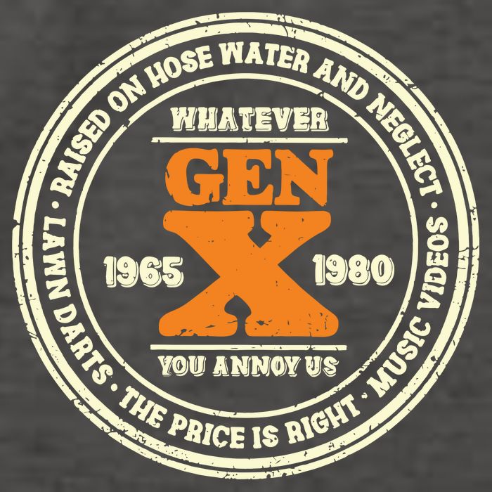 Gen X Whatever You Annoy Us 1965 1980 Vector Backpack