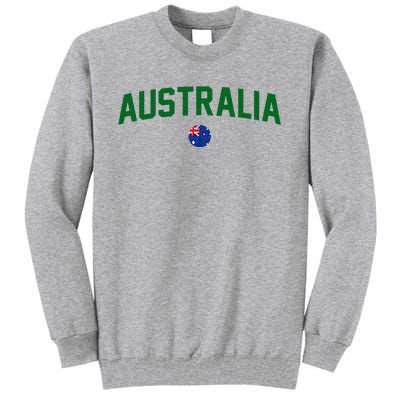 Green Yellow Australia Down Under Team Australia Flag Tall Sweatshirt