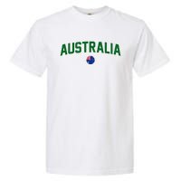 Green Yellow Australia Down Under Team Australia Flag Garment-Dyed Heavyweight T-Shirt