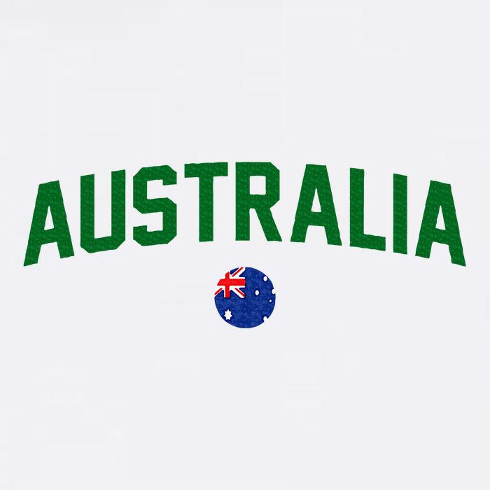 Green Yellow Australia Down Under Team Australia Flag Cooling Performance Crew T-Shirt