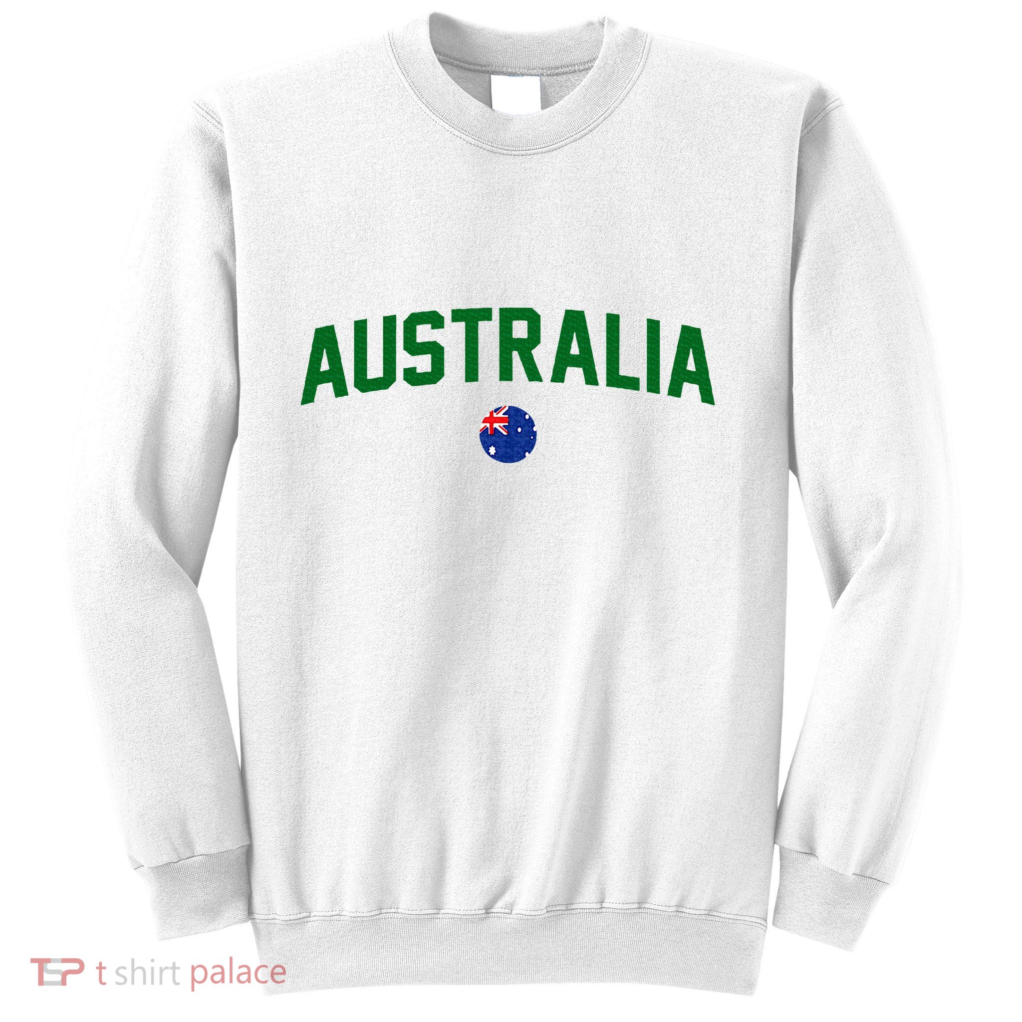 Green Yellow Australia Down Under Team Australia Flag Sweatshirt