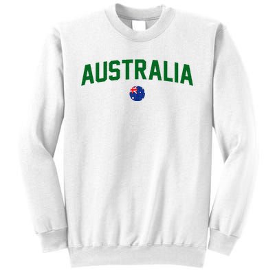 Green Yellow Australia Down Under Team Australia Flag Sweatshirt