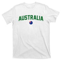 Green Yellow Australia Down Under Team Australia Flag T-Shirt