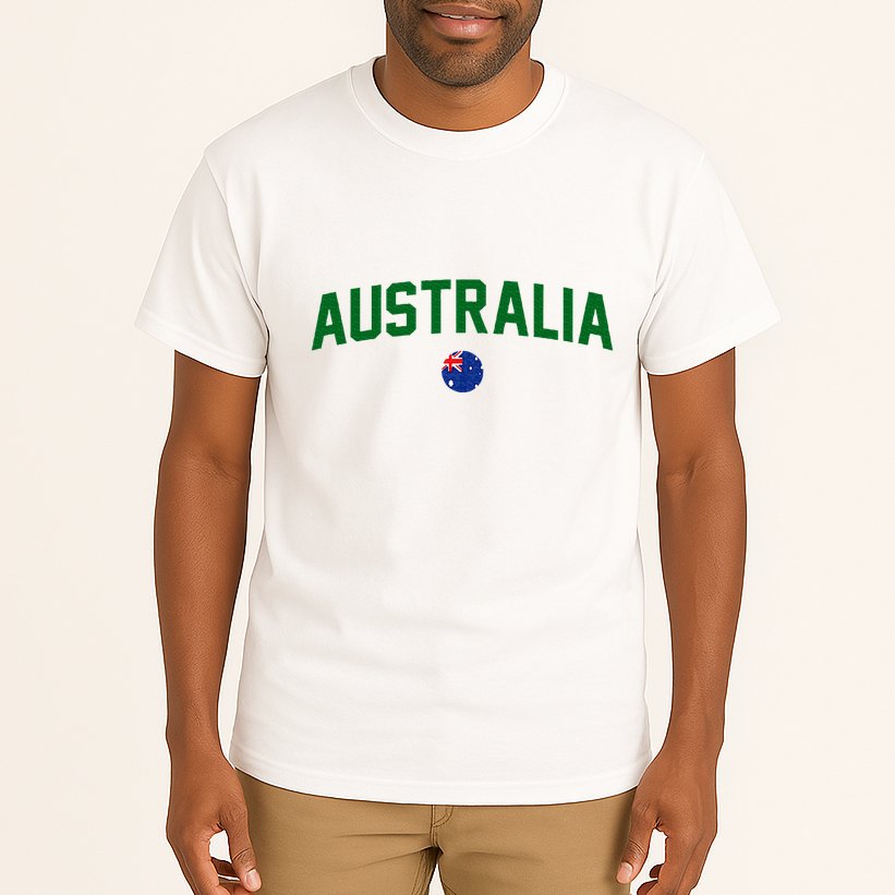Green Yellow Australia Down Under Team Australia Flag Tall T-Shirt