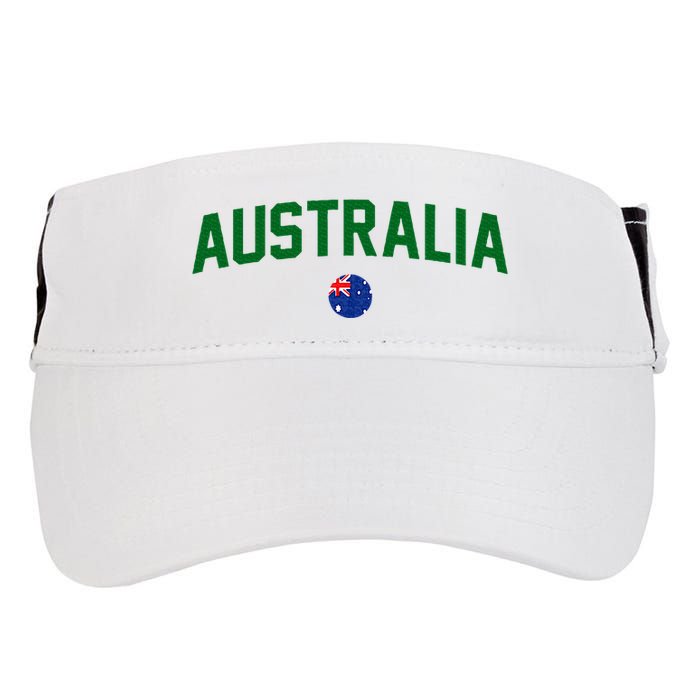 Green Yellow Australia Down Under Team Australia Flag Adult Drive Performance Visor