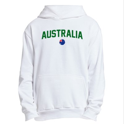 Green Yellow Australia Down Under Team Australia Flag Urban Pullover Hoodie