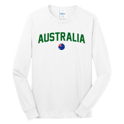 Green Yellow Australia Down Under Team Australia Flag Tall Long Sleeve T-Shirt