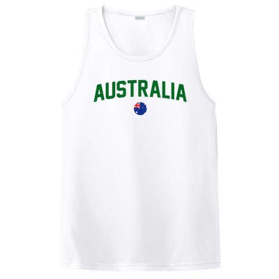 Green Yellow Australia Down Under Team Australia Flag PosiCharge Competitor Tank