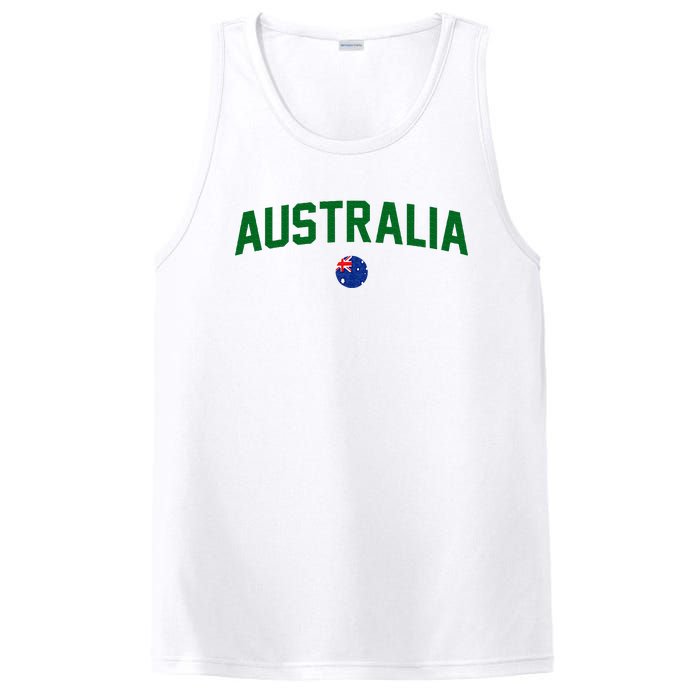 Green Yellow Australia Down Under Team Australia Flag PosiCharge Competitor Tank