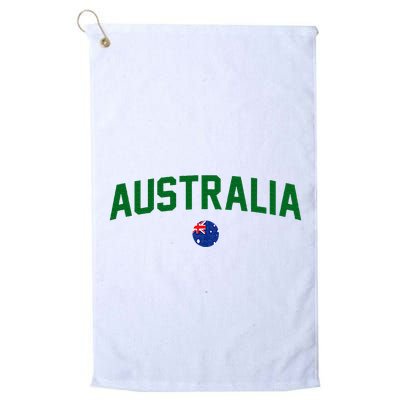 Green Yellow Australia Down Under Team Australia Flag Golf Towel