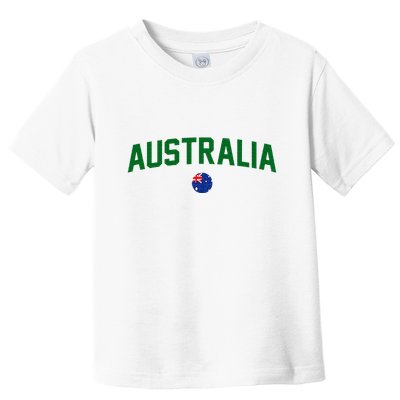 Green Yellow Australia Down Under Team Australia Flag Toddler T-Shirt