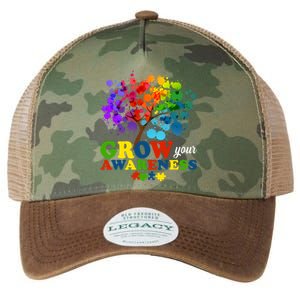 Grow Your Awareness Autism Tree Legacy Tie Dye Trucker Hat