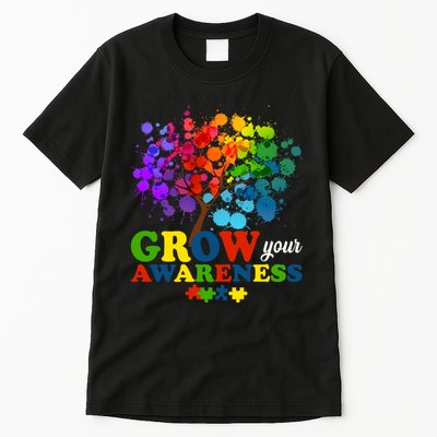 Grow Your Awareness Autism Tree Tall T-Shirt